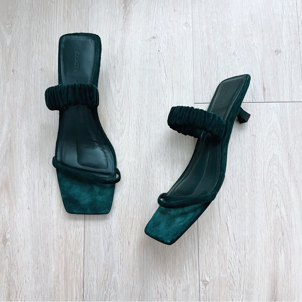 Khaite Georgia Suede Sandal